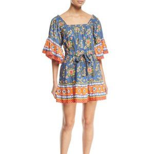 JOIE Chloria Floral Self-Tie Mini Dress